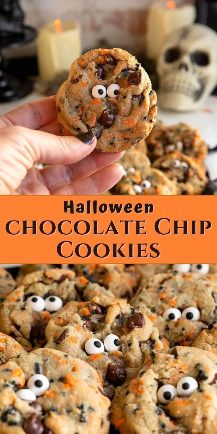 Spooky Halloween Chocolate Chip Cookies