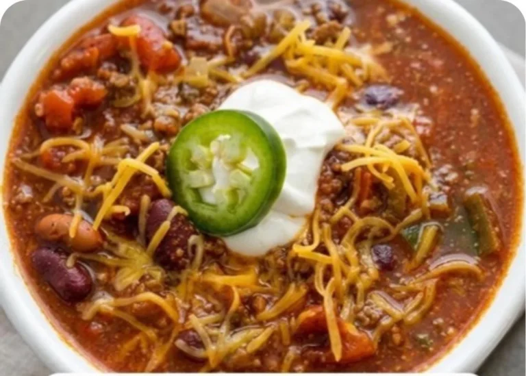 Delicious bowl of Wendy's Chili with thick, hearty texture served in a bowl
